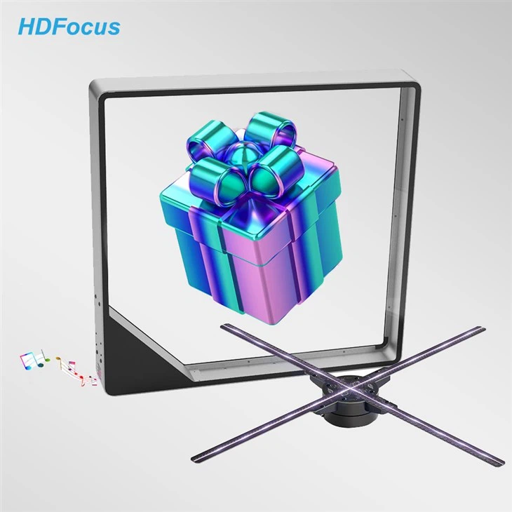 3D голограмний рекламний дисплей із вентилятором